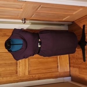 Calvin Klein deep purple,  vintage inspired dress